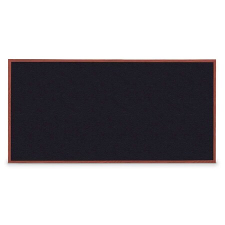 United Visual Products Combo Board, 96"x48", White Frame/Black Porcelain & Forbo UVDECORK9648W-BLKPORC-FORBO